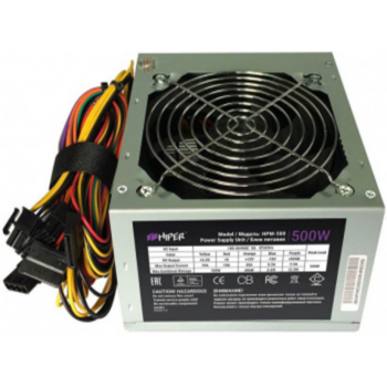 Блок питания Hiper ATX 500W HPM-500 (24+4+4pin) PPFC 120mm fan 3xSATA