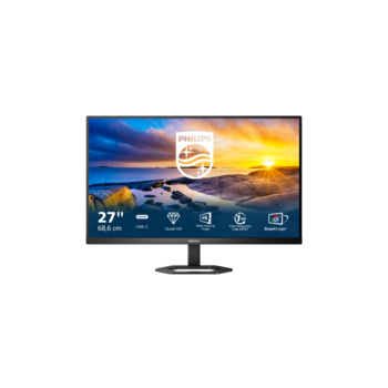 Монитор LCD 27'' [16:9] 2560х1440(WQHD) IPS, nonGLARE, 75 Гц, 300cd/m2, H178°/V178°, 1000:1, 50M:1, 16,7 миллионов цветов, 4ms, VGA, DVI, HDMI, DP, USB-Hub, Height adj, Tilt, Swivel, Speakers, 3Y, Black