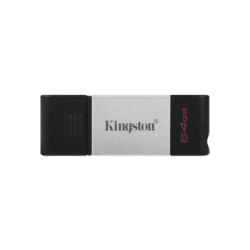 Флеш-накопитель Kingston 64GB USB-C 3.2 Gen 1 DataTraveler 80