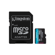 Карта памяти Kingston 256GB microSDXC Canvas Go Plus 170R A2 U3 V30 Card + ADP