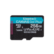Карта памяти Kingston 256GB microSDXC Canvas Go Plus 170R A2 U3 V30 Single Pack w/o ADP