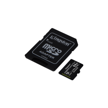 Карта памяти Kingston 64GB microSDXC Canvas Select Plus 100R A1 C10 Card + Adapter