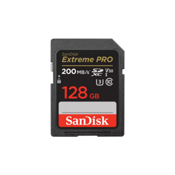 Карта памяти SanDisk Extreme PRO 128GB SDXC Memory Card 200MB/s