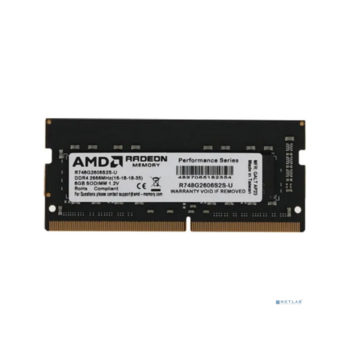 Память DDR4 8Gb 2666MHz AMD R748G2606S2S-U Radeon R7 Performance Series RTL PC4-21300 CL16 SO-DIMM 260-pin 1.2В Ret