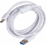 Кабель соединительный аудио-видео Type-C - USB AM USB Type-C (m)/USB 1.5м. феррит.кольца белый