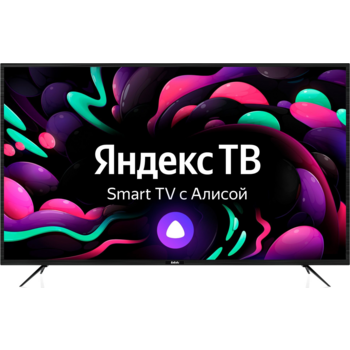 Телевизор LED BBK 65" 65LEX-8273/UTS2C Яндекс.ТВ черный 4K Ultra HD 60Hz DVB-T2 DVB-C DVB-S2 WiFi Smart TV (RUS)