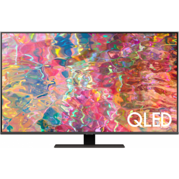 Телевизор QLED Samsung 50" QE50Q80BAUXRU Series 8 серебристый 4K Ultra HD 50Hz DVB-T2 DVB-C DVB-S2 USB WiFi Smart TV (RUS)