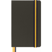 Блокнот Moleskine LIMITED EDITION K-WAY SKQP062KWGREENWMR Large 130х210мм обложка текстиль 240стр. слоновая кость страницы нелинованный зеленый