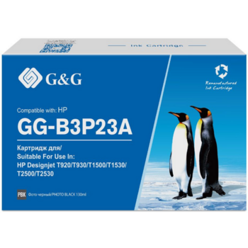 Картридж струйный G&G №727 GG-B3P23A фото черный (130мл) для HP DJ T920/T1500