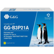 Картридж струйный G&G №727 GG-B3P21A желтый (130мл) для HP DJ T920/T1500