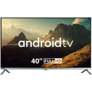 Телевизор LED Hyundai 40" H-LED40BS5008 Android TV Frameless серебристый FULL HD 60Hz DVB-T2 DVB-C DVB-S DVB-S2 USB WiFi Smart TV