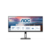 Монитор LCD 34'' 21:9 3440x1440(UWQHD) VA, GLARE, Нет, 100 Гц, 300cd/m2, H178°/V178°, 4000:1, 20M:1, 16,7 миллионов цветов, 4ms, VGA, HDMI, DP, USB-Hub, Height adj, Tilt, Swivel, Speakers, 3Y, Black