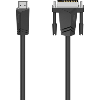 Кабель аудио-видео Hama H-205018 HDMI/DVI-D (Dual Link) 1.5м. Позолоченные контакты черный (уп.:1шт) (00205018)