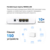 Бесшовный Mesh роутер Mercusys Halo H70X (HALO H70X(2-PACK)) AX1800 10/100/1000BASE-TX белый (упак.:2шт)