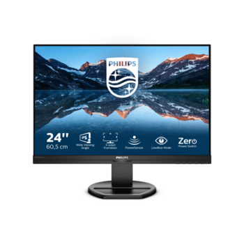 Монитор LCD 61,2 cm (24.1") [16:10] 1920х1200(WUXGA) IPS, nonGLARE, Нет, 75 Гц, 300cd/m2, H178°/V178°, 1000:1, 50M:1, 16,7 миллионов цветов, 4ms, VGA, DVI, 1.4, 1.2, USB-Hub, Height adj, Tilt, Swivel, Speakers, 3Y, Black