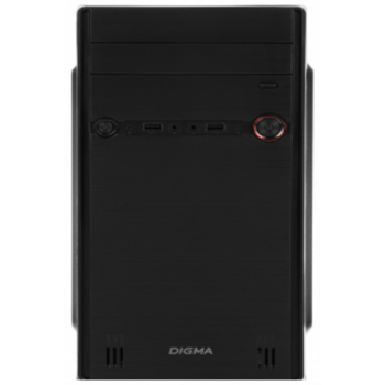 Корпус Digma DC-MATX102-U2 черный без БП mATX 1x80mm 2x120mm 2xUSB2.0 audio