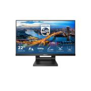 Монитор LCD 21.5'' [16:9] 1920х1080(FHD) IPS, nonGLARE, TOUCH, 250cd/m2, H178°/V178°, 1000:1, 50M:1, 16,7 миллионов цветов, 4ms, VGA, DVI, 1,4, 1,2, USB-Hub, Height adj, Tilt, Speakers, 2Y, Black