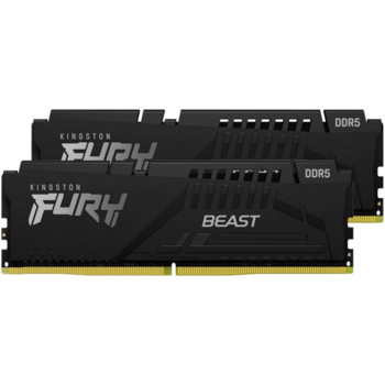 Память оперативная Память оперативная/ Kingston 64GB 5200MT/s DDR5 CL40 DIMM (Kit of 2) FURY Beast Black XMP