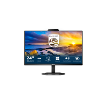 Монитор LCD 23.8'' 16:9 1920х1080(FHD) IPS, nonGLARE, 75 Гц, 300cd/m2, H178°/V178°, 1000:1, 50M:1, 16,7 миллионов цветов, 4ms, HDMI, DP, USB-Hub, Height adj, Swivel, Speakers, Black