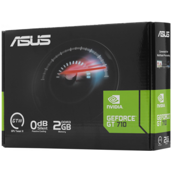 Видеокарта Asus PCI-E GT710-SL-2GD3-BRK-EVO NVIDIA GeForce GT 710 2048Mb 64 DDR3 954/900 DVIx1 HDMIx1 CRTx1 HDCP Ret low profile