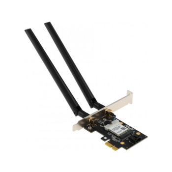 Оборудование беспроводных сетей ASUS PCE-AXE5400//WIFI 802.11ax, 2402 + 574Mbpsб PCI-E Adapter, 2 антенны; 90IG07I0-ME0B10