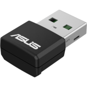 Адаптер ASUS USB-AX55 NANO // WI-FI 802.11ax/ac/a/g/n, 400 + 867 Mbps USB 3.0 Adapter + 2 антенны ; 90IG06X0-MO0B00