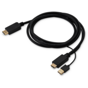 Кабель аудио-видео Buro HDMI (m)/DisplayPort (m) 2м. позолоч.конт. черный (HDMI-DP-2M)