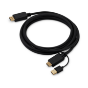 Кабель аудио-видео Buro HDMI (m)/DisplayPort (m) 3м. позолоч.конт. черный (HDMI-DP-3M)