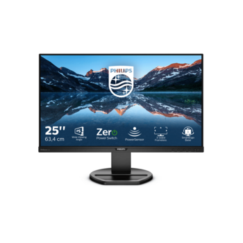 Монитор LCD 63,5 cm (25") [16:10] 1920х1200(WUXGA) IPS, nonGLARE, 300 cd/m?, H178°/V178°, 1000:1, 50M:1, 16.7M, 5 ms, VGA, DVI, HDMI, DP, USB-Hub, Height adj, Tilt, Swivel, Speakers, Audio out, 3Y, Black