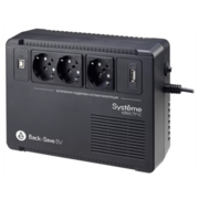 Источник бесперебойного питания Systeme Electriс Back-Save, 400VA/240W, 230V, Line-Interactive, AVR, 3xSchuko, USB charge(type A), USB