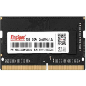 Память DDR4 4Gb 2666MHz Kingspec KS2666D4N12004G OEM PC4-21300 CL17 SO-DIMM 260-pin 1.2В OEM