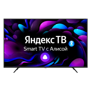 Телевизор LED Telefunken 58" TF-LED58S05T2SU(черный)YH Яндекс.ТВ черный 4K Ultra HD 60Hz DVB-T DVB-T2 DVB-C USB WiFi Smart TV (RUS)