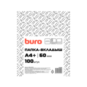 Папка-вкладыш Buro 013BURO60100 тисненые А4+ 60мкм (упак.:100шт)