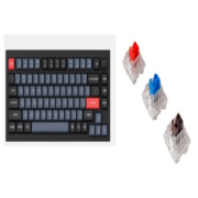 Клавиатура проводная, Q1-M2,RGB подсветка,синий свитч,84 кнопоки, цвет черный