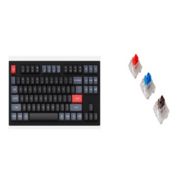 Проводная Клавиатура механическая Keychron Q3 ( Q3-M3) Red Gateron G Pro (коричневые свичи), RGB- подсветка, Hotswap (возможность замены переключателей) , Knob (регулирующая поворотная ручка)RGB подсветка,87 кнопок, цвет черный