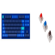 Клавиатура проводная, Q3-O1,RGB подсветка,красный свитч,87 кнопок, цвет синий