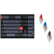 Клавиатура проводная, Q6-M1,RGB подсветка,красный свитч,104 кнопоки, цвет черный