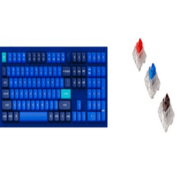 Клавиатура проводная, Q6-O1,RGB подсветка,красный свитч,104 кнопоки, цвет синий