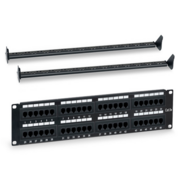 Патч-панель WRline WR-PL-48-C5E-D 19" 2U 48xRJ45 кат.5e