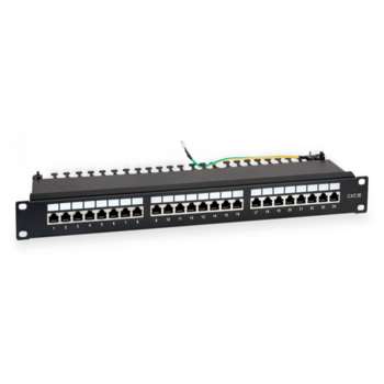 Патч-панель WRline WR-PL-24-C5E-SH-D 19" 1U 24xRJ45 кат.5e FTP