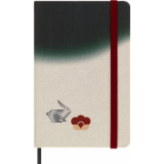 Блокнот Moleskine LIMITED EDITION YEAR OF THE RABBIT LECNYRABBITMM710D Pocket 90x140мм обложка текстиль 176стр. линейка черный/бежевый