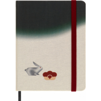 Блокнот Moleskine LIMITED EDITION YEAR OF THE RABBIT LECNYRABBITMM710D Pocket 90x140мм обложка текстиль 176стр. линейка черный/бежевый