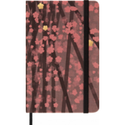 Блокнот Moleskine LIMITED EDITION SAKURA LESU06MM710 Pocket 90x140мм обложка текстиль 176стр. линейка темно-розовый