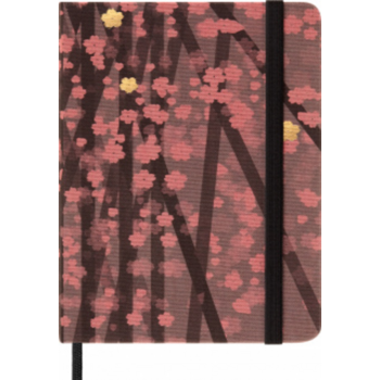 Блокнот Moleskine LIMITED EDITION SAKURA LESU06MM710 Pocket 90x140мм обложка текстиль 176стр. линейка темно-розовый