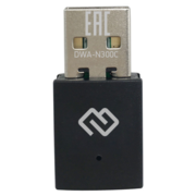 Сетевой адаптер WiFi Digma DWA-N300C N300 USB 2.0 (ант.внутр.) 1ант. (упак.:1шт)