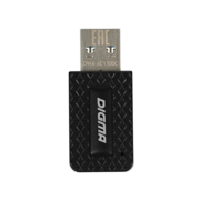 Сетевой адаптер WiFi Digma DWA-AC1300C AC1300 USB 3.0 (ант.внутр.) 1ант. (упак.:1шт)