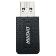 Сетевой адаптер WiFi Digma DWA-AC1300C AC1300 USB 3.0 (ант.внутр.) 1ант. (упак.:1шт)