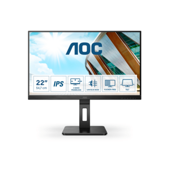 Монитор LCD 21.5'' [16:9] 1920х1080(FHD) IPS, nonGLARE, 75 Hz, 250 cd/m2, H178°/V178°, 1000:1, 50М:1, 16.7M, 4ms, VGA, DVI, HDMI, USB-Hub, Height adj, Pivot, Tilt, Swivel, Speakers, 3Y, Black