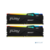 Память Kingston DDR5 DIMM 32Gb (2x16Gb), 5600Mhz РС44800,FURY Beast Black RGB CL40 (Kit of 2) (KF556C40BBAK2-32)