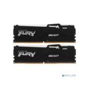 Память Kingston DDR5 DIMM 32Gb (2x16Gb), 5600Mhz РС44800,FURY Beast Black RGB CL40 (Kit of 2) (KF556C40BBAK2-32)